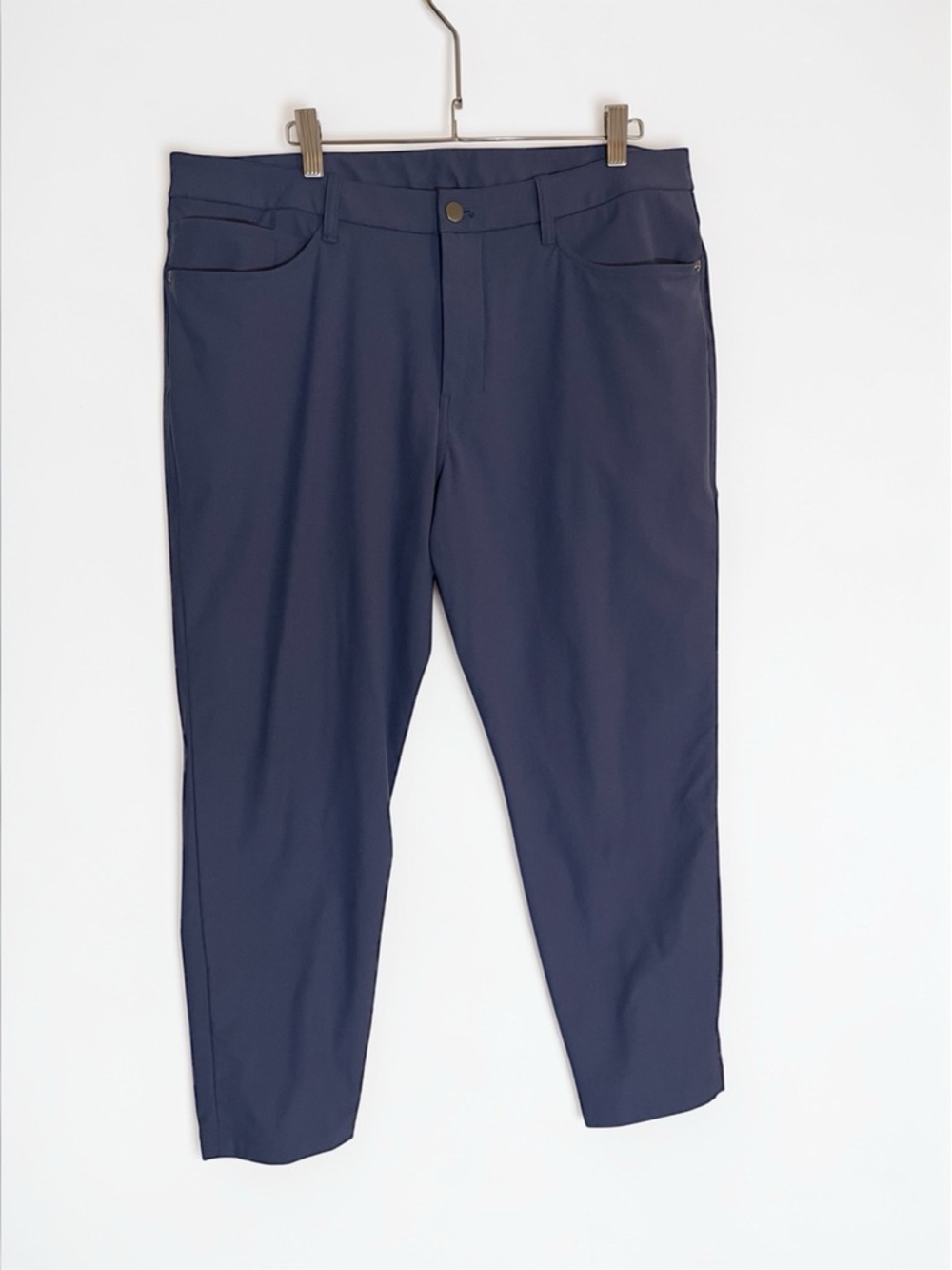 Lululemon Men’s ABC Classic Slim Pants Size 36 Tech Stretch 5-Pocket Blue - Picture 6 of 6